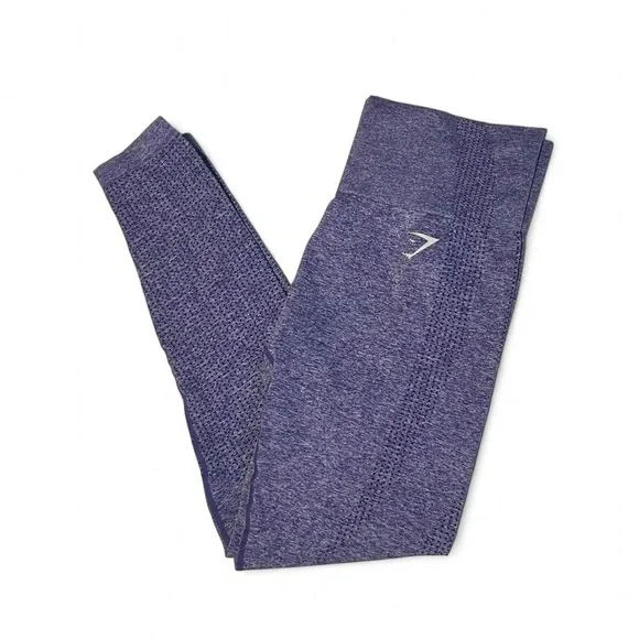 Gymshark Heathered Purple Leggings - Picture 1 of 3